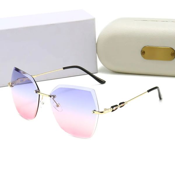 uv400 sunglasses: designer metal frameless mirrored shades for women & men - vintage fashion with box, White;black
uv400 sunglasses: designer metal frameless mirrored shades for women & men - vintage fashion with box, White;black