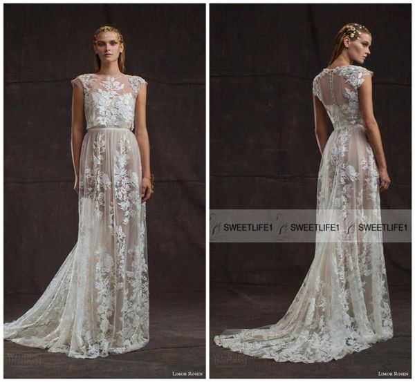 crew neck elegant lace limor rosen wedding dresses sheath cap sleeves bridal gowns two pieces appliques court train wedding gowns 9204330, White
crew neck elegant lace limor rosen wedding dresses sheath cap sleeves bridal gowns two pieces appliques court train wedding gowns 9204330, White