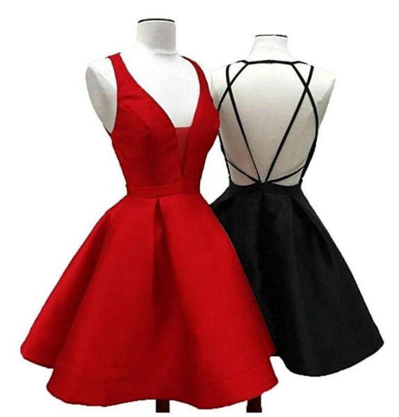 real pos backless short prom dresses vneck satin cocktail dress a line short homecoming dress mini graduation party gowns8552737, Black
real pos backless short prom dresses vneck satin cocktail dress a line short homecoming dress mini graduation party gowns8552737, Black
