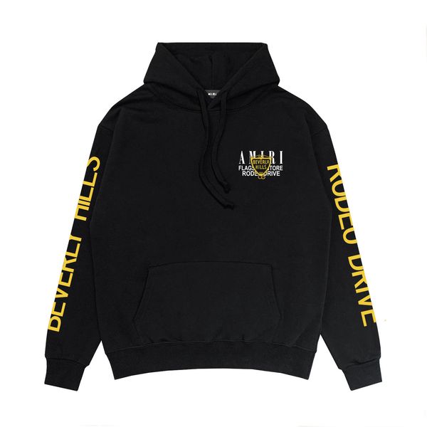 fw 23ss autumn and winter mens women luxury designer amiryes hoodies long sleeve print sweatshirts man clothing, Black
fw 23ss autumn and winter mens women luxury designer amiryes hoodies long sleeve print sweatshirts man clothing, Black