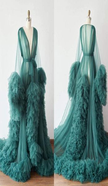 luxury ruffles night robe bridal long sleeves sleepwear see through green party nightgowns robes custom made2115240, White
luxury ruffles night robe bridal long sleeves sleepwear see through green party nightgowns robes custom made2115240, White