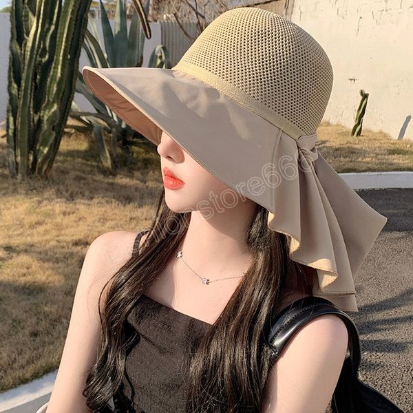summer women bucket hat with shawl large wide brim mesh face neck protection sun caps bow travel beach cap, Blue;gray
summer women bucket hat with shawl large wide brim mesh face neck protection sun caps bow travel beach cap, Blue;gray