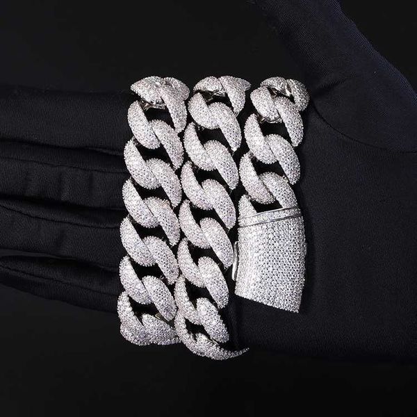rts hiphop heavy jewelry width 17mm iced out cuban link chain with gra moissanite, Silver
rts hiphop heavy jewelry width 17mm iced out cuban link chain with gra moissanite, Silver