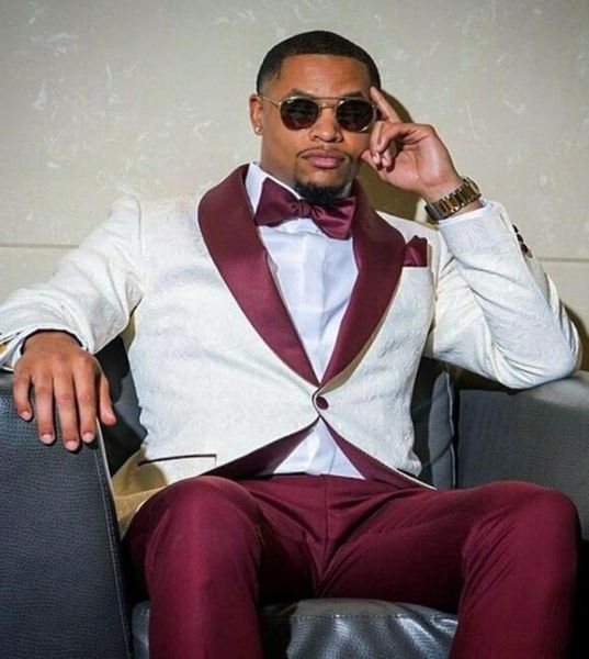 new style ivory paisley groom tuxedos shawl collar men work business suits 2 pieces wedding prom dinner dressjacketpantstie w65111053, Black;gray
new style ivory paisley groom tuxedos shawl collar men work business suits 2 pieces wedding prom dinner dressjacketpantstie w65111053, Black;gray