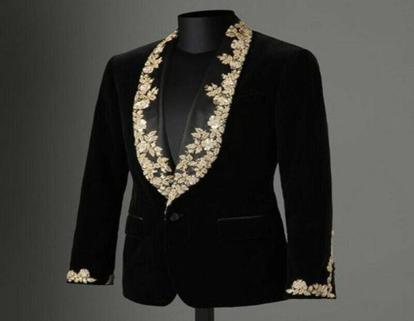 velvet black groom tuxedos men039s suit coat gold applique lace shawl lapel slim blazer formal wear plus only one 9200651, Black;gray
velvet black groom tuxedos men039s suit coat gold applique lace shawl lapel slim blazer formal wear plus only one 9200651, Black;gray