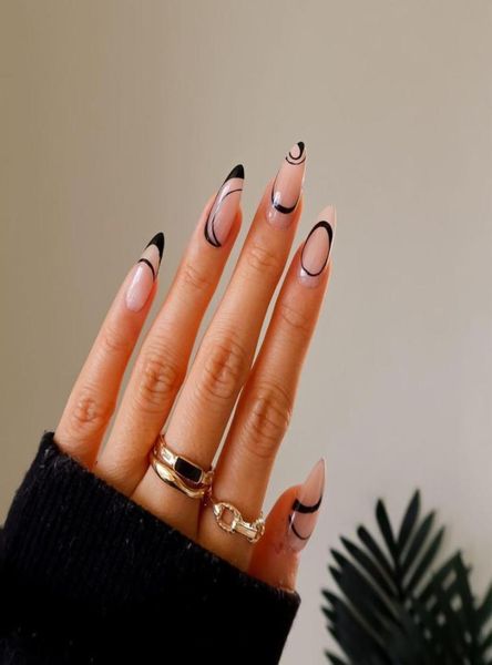 nordic style linear almond false nails set of 24 pcs with glue press on artificial fingernails medium length nail art1953911, Red;gold
nordic style linear almond false nails set of 24 pcs with glue press on artificial fingernails medium length nail art1953911, Red;gold