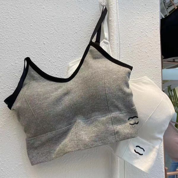 women vest designer tanks camis halter womens inner base to wear a back bra without underwire sports underwear, White
women vest designer tanks camis halter womens inner base to wear a back bra without underwire sports underwear, White