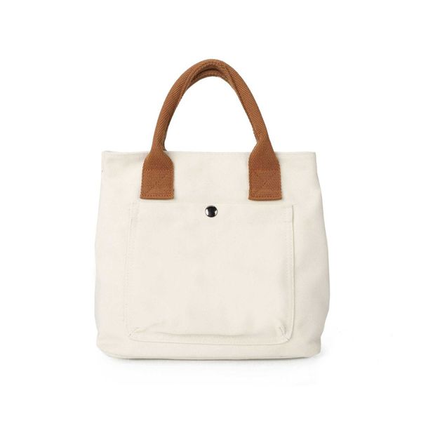 designer bag new women's handheld bag canvas small crowd tote bag simple large capacity handheld bag