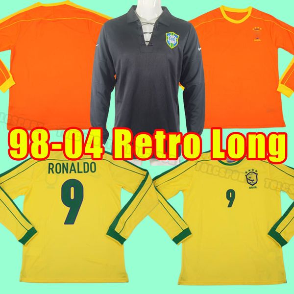 brasil retro soccer jerseys pele ronaldo ronaldinho kaka r. carlos brazils rivaldo classic football shirt 1998 long sleeve goalkeeper home 9, Black;yellow
brasil retro soccer jerseys pele ronaldo ronaldinho kaka r. carlos brazils rivaldo classic football shirt 1998 long sleeve goalkeeper home 9, Black;yellow