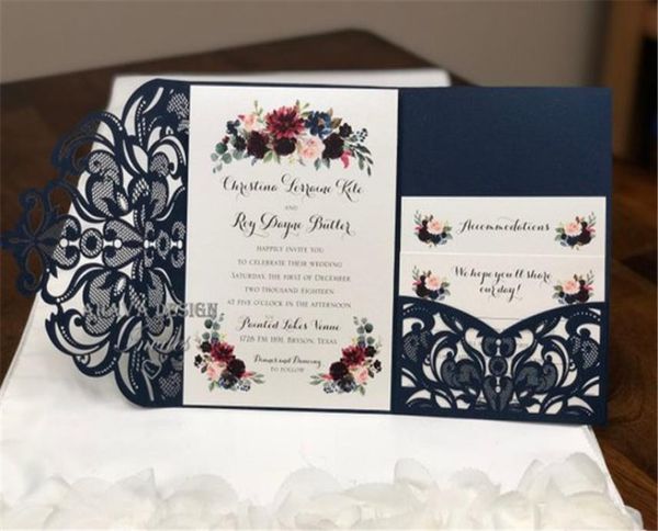 gorgeous navy lace trifold laser cut wedding invitations pocket wedding invitation die cut laser cut shimmer jacket with rsvp car3310526, Black
gorgeous navy lace trifold laser cut wedding invitations pocket wedding invitation die cut laser cut shimmer jacket with rsvp car3310526, Black