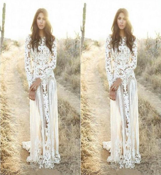 romantic 2019 boho wedding dresses with long sleeves jewel neck lace sweep spring bridal wedding gowns8452434, White
romantic 2019 boho wedding dresses with long sleeves jewel neck lace sweep spring bridal wedding gowns8452434, White