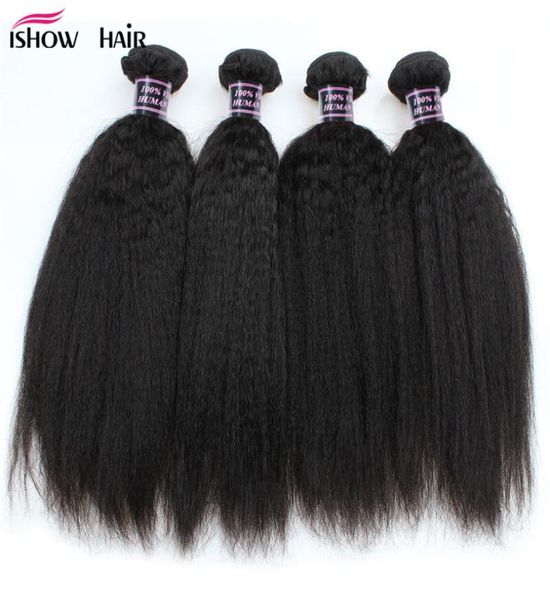 ishow 8a brazilian kinky straight 4 bundles weft 100 virgin human hair extension yaki straight coarse for women all ages jet blac4888765, Black
ishow 8a brazilian kinky straight 4 bundles weft 100 virgin human hair extension yaki straight coarse for women all ages jet blac4888765, Black