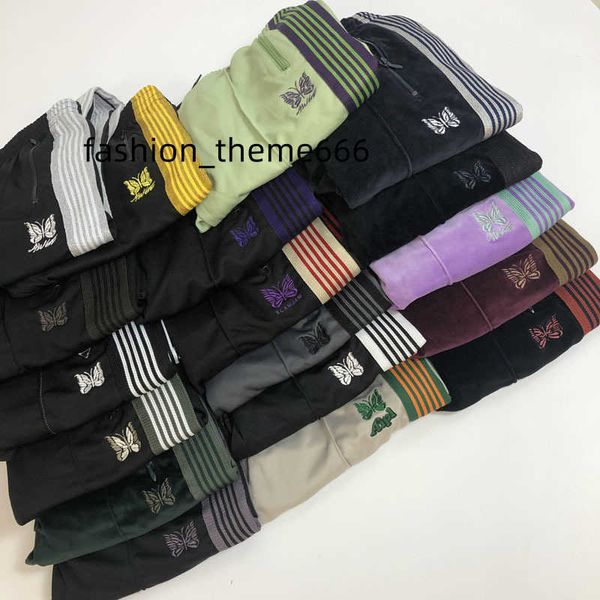 17 colors mens designer pants needles butterfly embroidery velvet pants side stripes breasted retro casual trousers fashion sweatpants, Black
17 colors mens designer pants needles butterfly embroidery velvet pants side stripes breasted retro casual trousers fashion sweatpants, Black