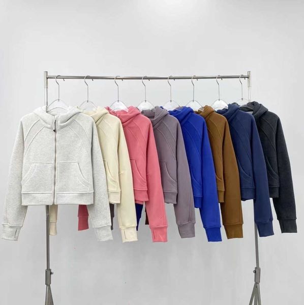 women brushed full zip hoodie jacket sportswear lu-98 yoga outfits hooded workout track running coat with pockets outdoor fleeces thumb hole, Black
women brushed full zip hoodie jacket sportswear lu-98 yoga outfits hooded workout track running coat with pockets outdoor fleeces thumb hole, Black