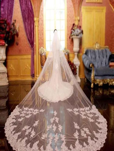 two layers applique lace bridal veils cathedral length long wedding veil with comb bridal accessories wedding veil6131888, Black
two layers applique lace bridal veils cathedral length long wedding veil with comb bridal accessories wedding veil6131888, Black