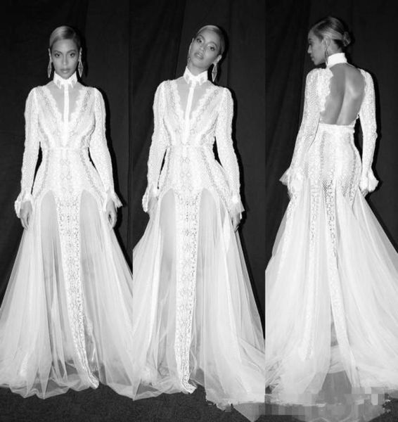 long sleeve mermaid evening dresses backless high neck lace applique beyonce prom gowns sweep train illusion formal red carpet dre9756208, Black
long sleeve mermaid evening dresses backless high neck lace applique beyonce prom gowns sweep train illusion formal red carpet dre9756208, Black