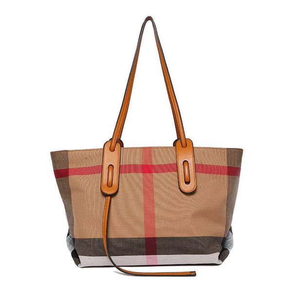 new canvas checked handbag large capacity tote bag shopping bag texture one shoulder women's bag
new canvas checked handbag large capacity tote bag shopping bag texture one shoulder women's bag