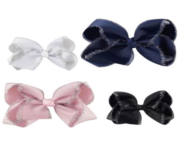 16pcslot 4quot kids039 head accessories solid grosgrain ribbon hairbow with clips handmade glitter edge hair bow girls0395802580, Slivery;white
16pcslot 4quot kids039 head accessories solid grosgrain ribbon hairbow with clips handmade glitter edge hair bow girls0395802580, Slivery;white