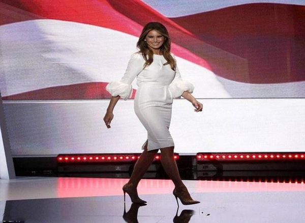 2019 new celebrity party gowns melania trump little white dresses sheath pleated baloon sleeves vestidos evening prom cocktail par5661994, Black
2019 new celebrity party gowns melania trump little white dresses sheath pleated baloon sleeves vestidos evening prom cocktail par5661994, Black