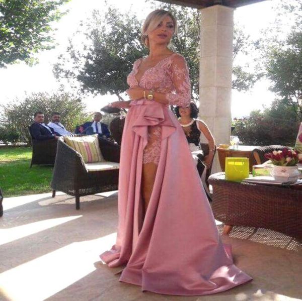 fashion dusty rose deep v neck lace prom party dresses evening gowns with side slit long sleeves lace applique bead bridesmaid pag2428367, Black
fashion dusty rose deep v neck lace prom party dresses evening gowns with side slit long sleeves lace applique bead bridesmaid pag2428367, Black