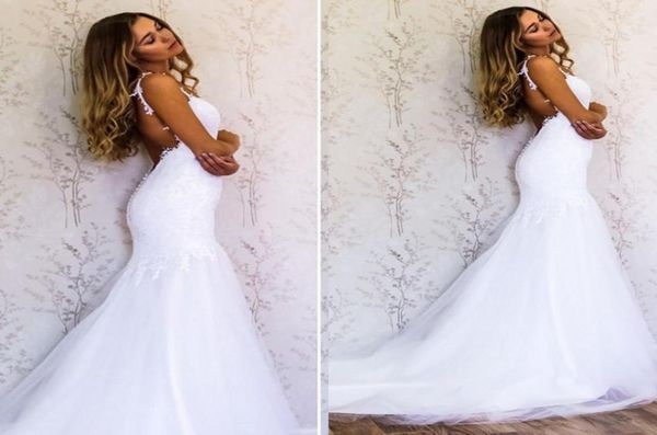 lace mermaid wedding dresses sweetheart spaghetti straps tulle backless beach wedding gowns bridal dresses sweep train1256720, White
lace mermaid wedding dresses sweetheart spaghetti straps tulle backless beach wedding gowns bridal dresses sweep train1256720, White