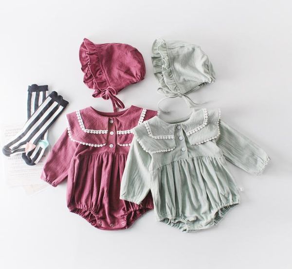 baby girl designer clothing romper long sleeve solid color pet pan collar romper infant kids 100 cotton spring fall girl clothing6234829, Blue
baby girl designer clothing romper long sleeve solid color pet pan collar romper infant kids 100 cotton spring fall girl clothing6234829, Blue