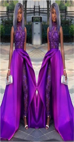 2020 lace appliqued bead evening gowns luxury african party women pant suits classic jumpsuits prom dresses with detachable train 2752740, Black
2020 lace appliqued bead evening gowns luxury african party women pant suits classic jumpsuits prom dresses with detachable train 2752740, Black