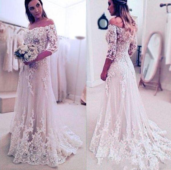 beach lace 2019 new arrival a line wedding dresses offshoulder illusion 12 sleeve with appliques tulle tiered skirts sweept5014039, White
beach lace 2019 new arrival a line wedding dresses offshoulder illusion 12 sleeve with appliques tulle tiered skirts sweept5014039, White