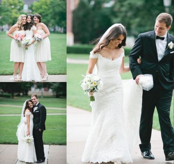 fashionable short sleeves mermaid wedding dresses 2015 vestidos de novia longo robe de mariage lace off the shoulder bridal gowns 2434399, White
fashionable short sleeves mermaid wedding dresses 2015 vestidos de novia longo robe de mariage lace off the shoulder bridal gowns 2434399, White