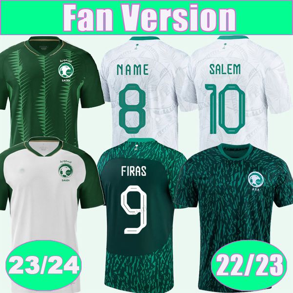 2023 24 saudi fahad salman mens soccer jerseys arabia national team 22 23 al-najei yasser home away white football shirt short sleeve unifor, Black;yellow
2023 24 saudi fahad salman mens soccer jerseys arabia national team 22 23 al-najei yasser home away white football shirt short sleeve unifor, Black;yellow