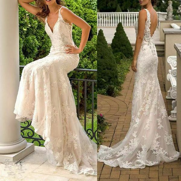 2023 pearls beaded lace mermaid wedding dresses elegant ivory satin ruffles vintage boho bridal gowns sweep train vestidos de novia saudi ar, White
2023 pearls beaded lace mermaid wedding dresses elegant ivory satin ruffles vintage boho bridal gowns sweep train vestidos de novia saudi ar, White