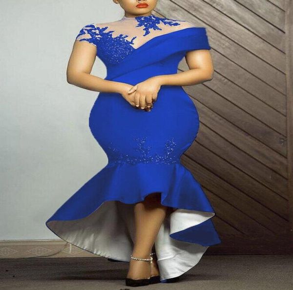 elegant royal blue mermaid prom dresses high low fit special occasion dress cap sleeves high neck evening gowns short front 2022 r5515947, Black
elegant royal blue mermaid prom dresses high low fit special occasion dress cap sleeves high neck evening gowns short front 2022 r5515947, Black