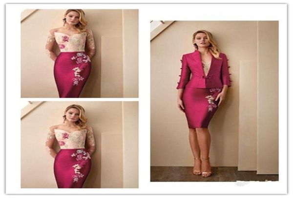 2 pieces mothers of the bride dresses elegant appliqued lace evening gowns long sleeve ruched satin sweep train formal mother dres1409323, Black;red
2 pieces mothers of the bride dresses elegant appliqued lace evening gowns long sleeve ruched satin sweep train formal mother dres1409323, Black;red