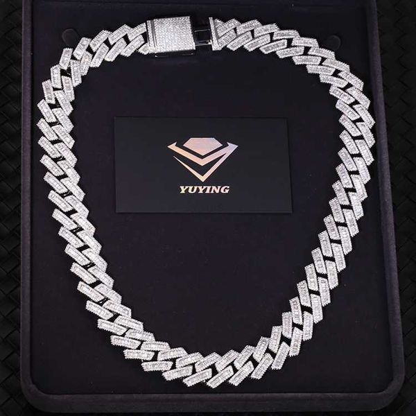 custom luxury design 17mm 20mm wide 925 silver cuban gra baguette moissanite diamond link chain for man
custom luxury design 17mm 20mm wide 925 silver cuban gra baguette moissanite diamond link chain for man