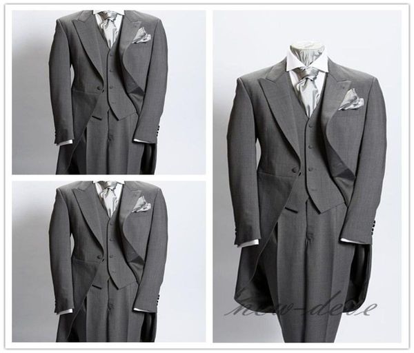 wedding tuxedos dim gray trim 3pcs men039s suits with tail coat slim fit british plaid custom tuxedos jacket pants vest4349430, Black;gray
wedding tuxedos dim gray trim 3pcs men039s suits with tail coat slim fit british plaid custom tuxedos jacket pants vest4349430, Black;gray