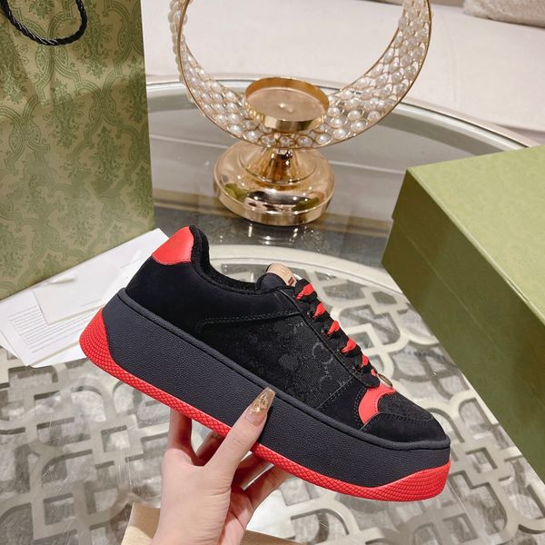 designer women casual shoes 6cm sole heightening canvas cowhide leather splicing upper highest quality with full set of packaging 35-40, Black
designer women casual shoes 6cm sole heightening canvas cowhide leather splicing upper highest quality with full set of packaging 35-40, Black