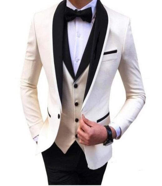 fashion ivory slim fit men wedding tuxedos black shawl lapel groom tuxedos excellent men jacket blazer 3 piece suitjacketpantst9438570, Black;gray
fashion ivory slim fit men wedding tuxedos black shawl lapel groom tuxedos excellent men jacket blazer 3 piece suitjacketpantst9438570, Black;gray