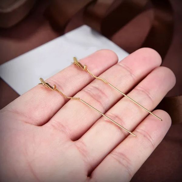 2023 new luxury original branded long tassel y stud 316l stainless steel 18k gold silver rose women letter logo engrave drop earrings weddin, Golden;silver
2023 new luxury original branded long tassel y stud 316l stainless steel 18k gold silver rose women letter logo engrave drop earrings weddin, Golden;silver