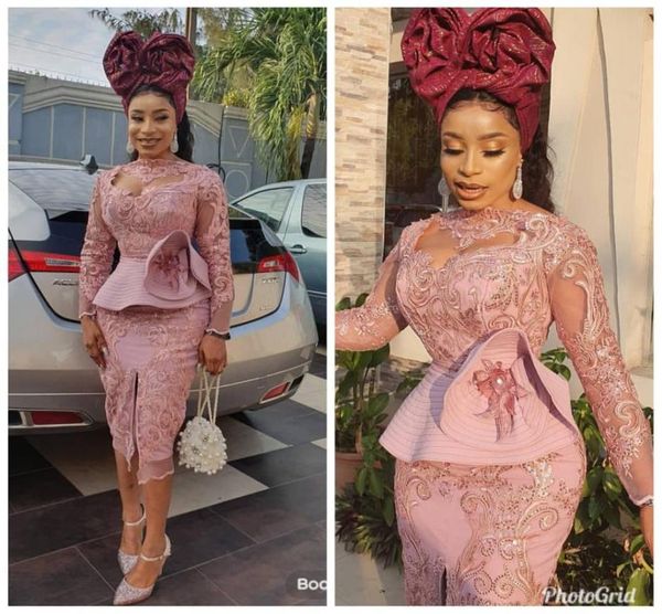 aso ebi 2019 arabic lace evening dresses crew long sleeves sheath prom dresses knee length formal party bridesmaid pageant go4395080, Black
aso ebi 2019 arabic lace evening dresses crew long sleeves sheath prom dresses knee length formal party bridesmaid pageant go4395080, Black
