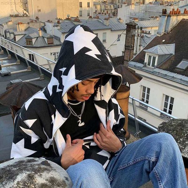 xingqing y2k sweatshirt men star print long sleeve hooded 2000s aesthetic clothes zip up streetwear fairycore grunge jacket y220818, Black
xingqing y2k sweatshirt men star print long sleeve hooded 2000s aesthetic clothes zip up streetwear fairycore grunge jacket y220818, Black