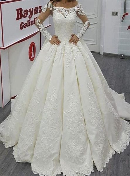 2017 bateau ball gown wedding dresses illusion long sleeves major lace appliqued floor length sweep train bridal gowns6575583, White
2017 bateau ball gown wedding dresses illusion long sleeves major lace appliqued floor length sweep train bridal gowns6575583, White