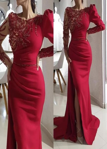 2022 arabic aso ebi red luxurious mermaid evening dresses beaded crystals prom dresses long sleeves formal party second reception 7234227, Black
2022 arabic aso ebi red luxurious mermaid evening dresses beaded crystals prom dresses long sleeves formal party second reception 7234227, Black