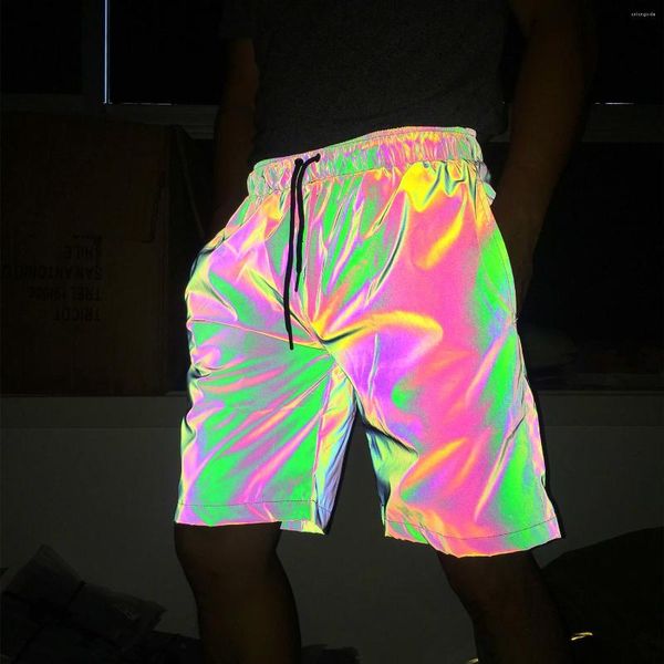 men's shorts rainbow color reflective hip hop men women harajuku casual night club reflect light shiny short pants bermuda masculina, White;black
men's shorts rainbow color reflective hip hop men women harajuku casual night club reflect light shiny short pants bermuda masculina, White;black