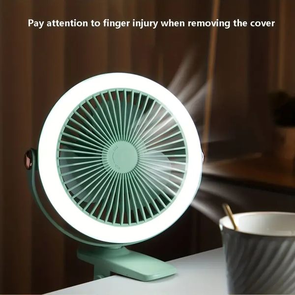 Image of 1pc Simple, Advanced, Long-endurance, Three-gear Wind, Light, Portable, Durable, Stable, Three-gear Light And Noise, Small Desktop Fan DM-40