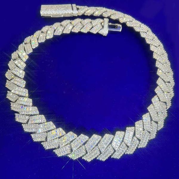 yu ying 20mm baguette chain 925 solid silver d color baguette moissanite cuban link chain rapper hip hop necklace jewelry
yu ying 20mm baguette chain 925 solid silver d color baguette moissanite cuban link chain rapper hip hop necklace jewelry