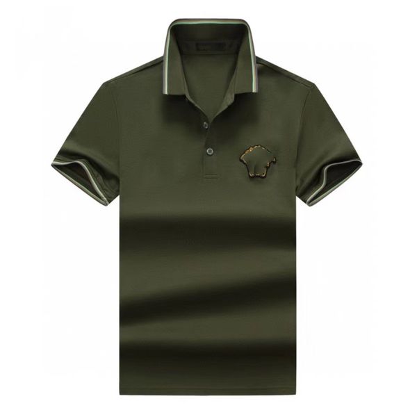 2023 va new style mens polo shirt summer casual embroidered medusa pattern pure cotton high sreetbusiness fashion black and white collar m 3, White;black
2023 va new style mens polo shirt summer casual embroidered medusa pattern pure cotton high sreetbusiness fashion black and white collar m 3, White;black