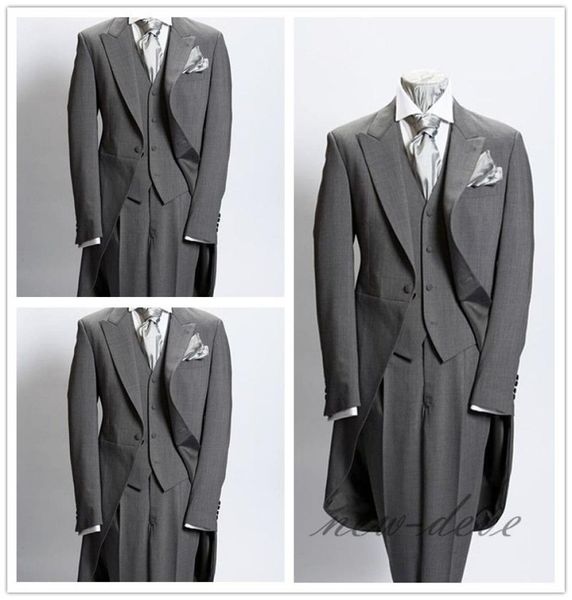 wedding tuxedos dim gray trim 3pcs men039s suits with tail coat slim fit british plaid custom tuxedos jacket pants vest2398372, Black;gray
wedding tuxedos dim gray trim 3pcs men039s suits with tail coat slim fit british plaid custom tuxedos jacket pants vest2398372, Black;gray