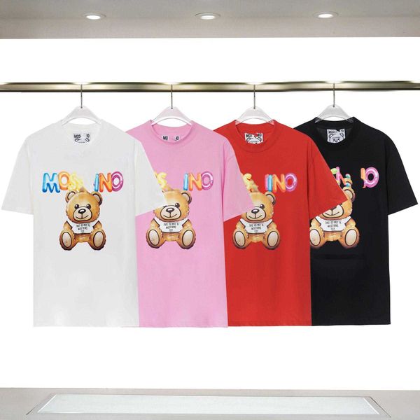 designer womens moschinos tshirt summer italian luxury brands new tees cartoon bear loose cotton round neck for outdoor leisure clothing men, White
designer womens moschinos tshirt summer italian luxury brands new tees cartoon bear loose cotton round neck for outdoor leisure clothing men, White