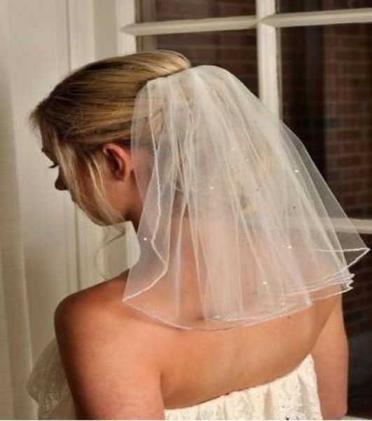 new fashion short one layer 45cm length with comb bridal veils wedding accessories beaded edge crystal lyk2984153136, Black
new fashion short one layer 45cm length with comb bridal veils wedding accessories beaded edge crystal lyk2984153136, Black