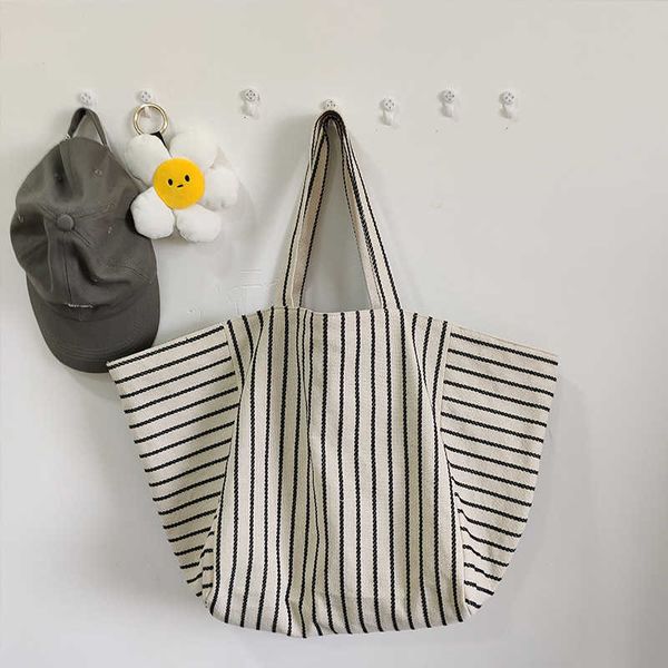 canvas bag women ins one shoulder large capacity lazy wind stripe fashion bag leisure literature and art portable tote bag women
canvas bag women ins one shoulder large capacity lazy wind stripe fashion bag leisure literature and art portable tote bag women